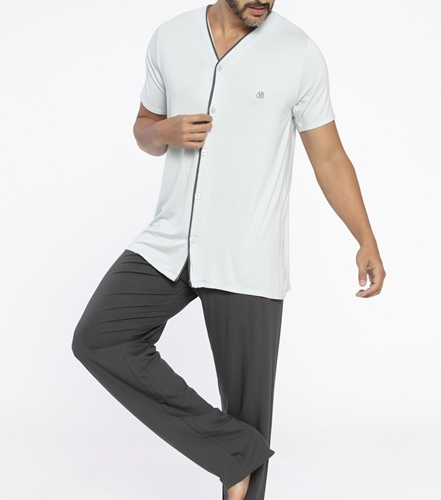Pijama Masculino Longo em Algodao ART.RENDA