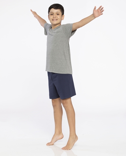 Pijama Infantil de Algodão Penteado