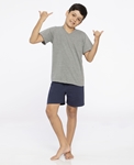Pijama Infantil de Algodão Penteado