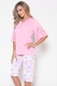 Pijama bermuda e botões