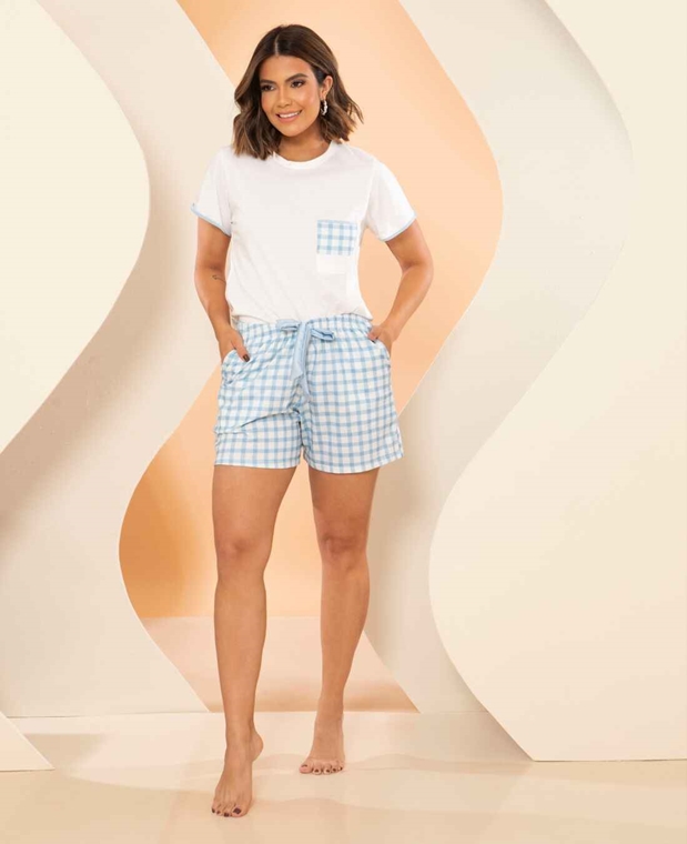Pijama Estampado de Algodão