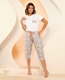 Pijama Corsário Estampado de Algodão