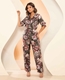 Pijama Longo Estampado em Cetim