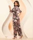 Pijama Longo Estampado em Cetim